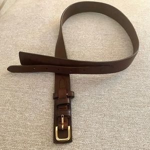 Brooks Brothers Brown Leather Waist Belt